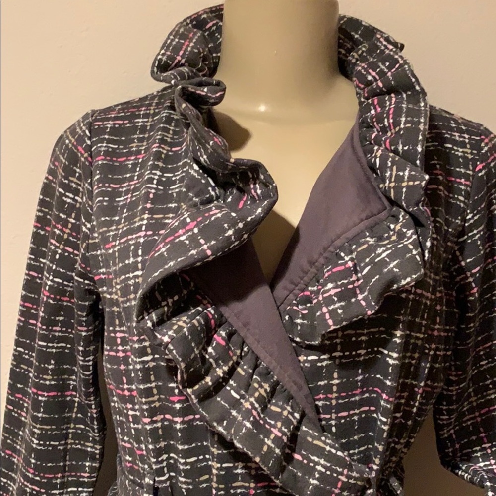 NEW! Ruffled pea coat - Picture 6 of 16